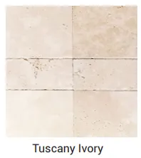 Tuscany Ivory Travertine — Tumbled, 3cm swatch