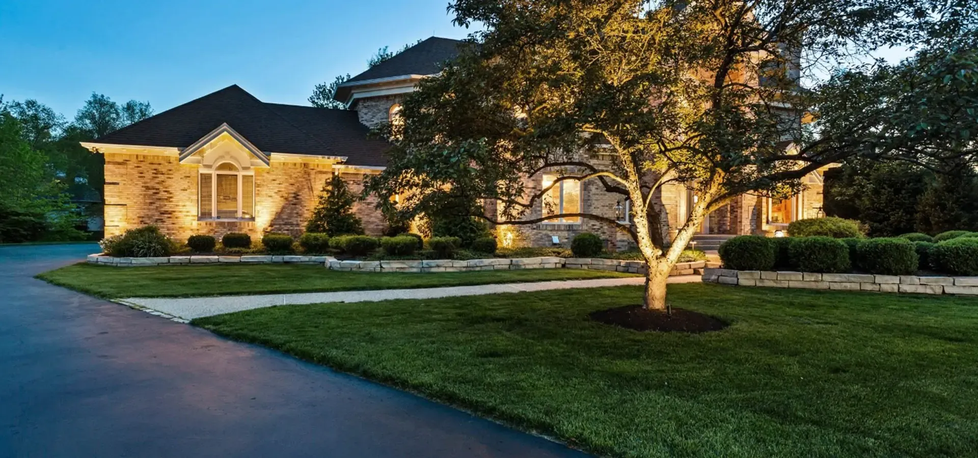 Lumenex spotlights on a landscape