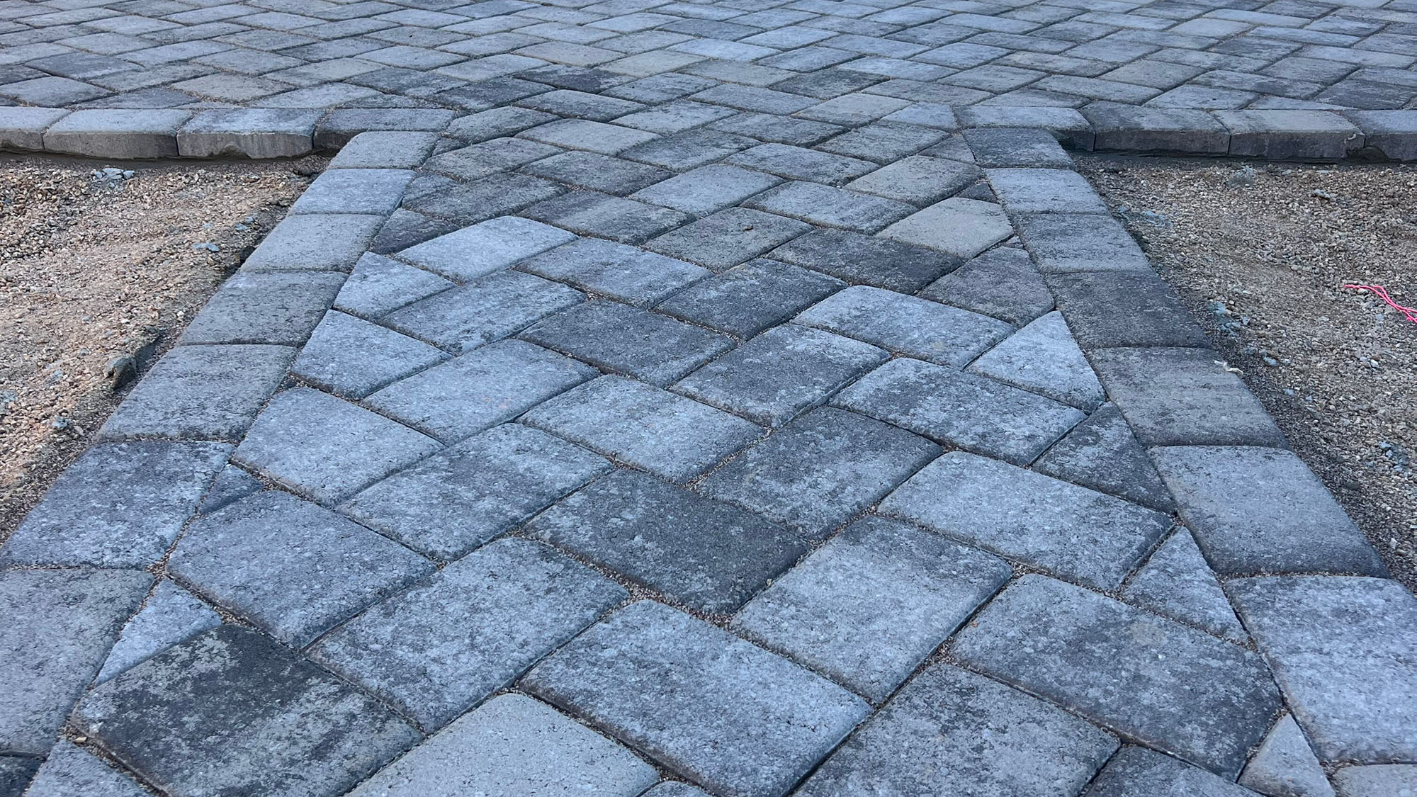 Paver showroom display